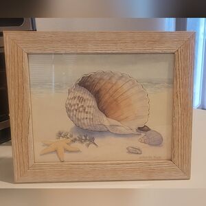Barbara Fleri Seashell and Starfish Framed Art